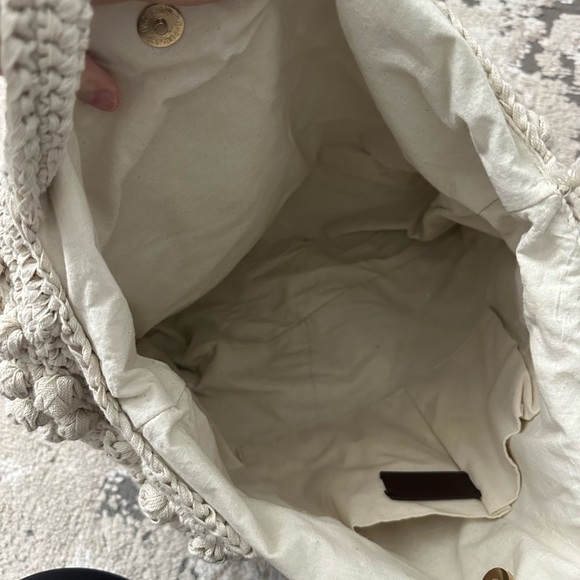 Zara Beige Knit Shoulder Bag - Picture 3 of 4